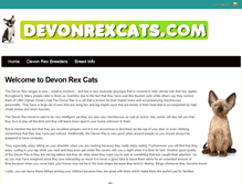 Tablet Screenshot of devonrexcats.com